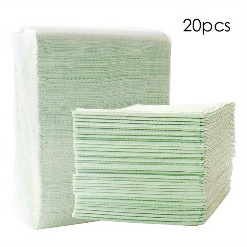 20pcs Disposable Nail Care Table Mats for Gel Polish & Manicure