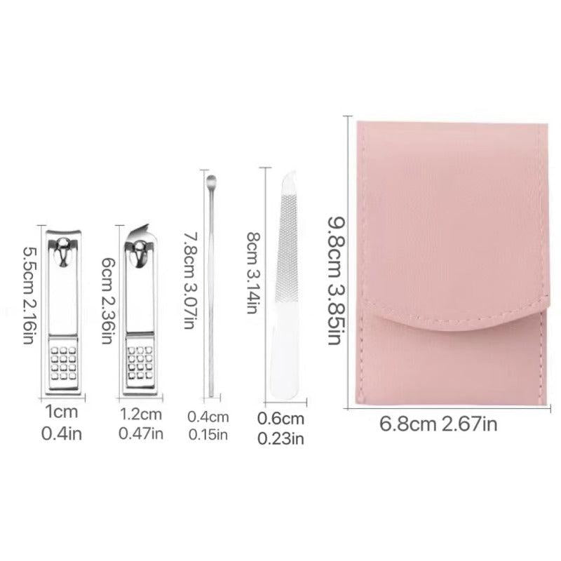 Professional Manicure Set Stainless Steel Nail Clippers Ear Spoon Tool