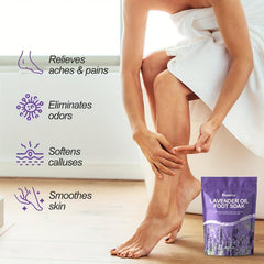Lavender Foot Bath Salts for Muscle Recovery & Relaxation