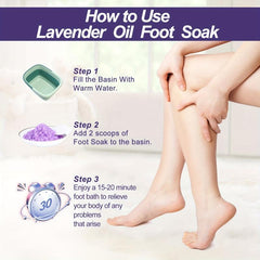 Lavender Foot Bath Salts for Muscle Recovery & Relaxation