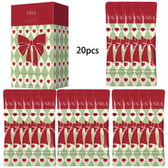 20pcs Rose & Pink Bow Hyaluronic Acid Hand Cream Set