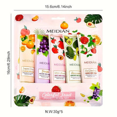 Fruity Fragrance Hand Cream Gift Set for Dry Skin, Moisturizing and Nourishing