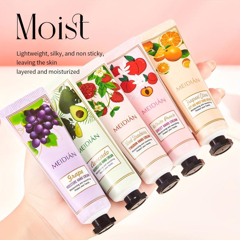 Fruity Fragrance Hand Cream Gift Set for Dry Skin, Moisturizing and Nourishing