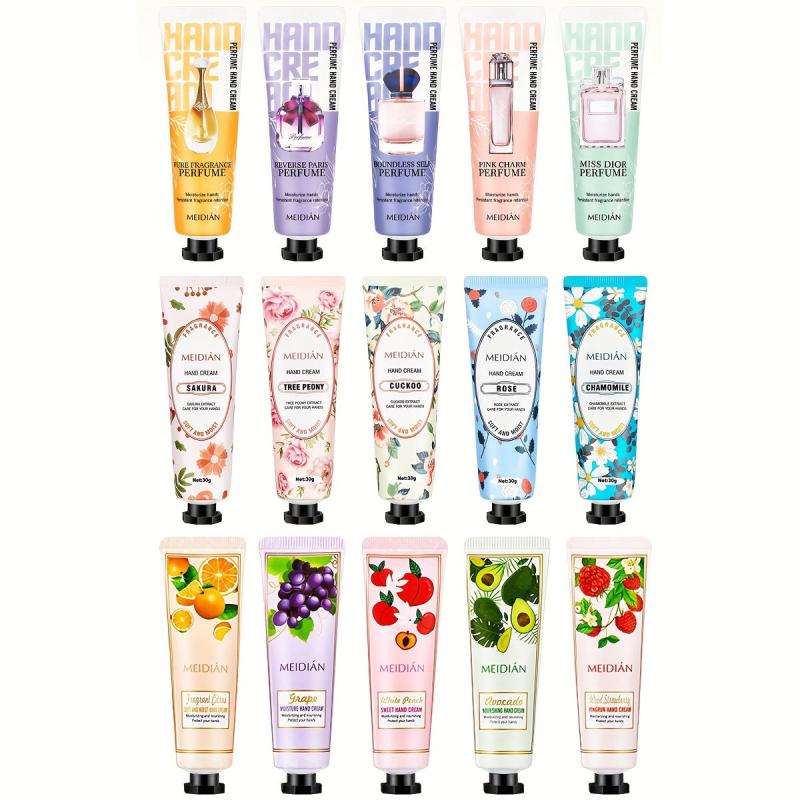 Fruity Fragrance Hand Cream Gift Set for Dry Skin, Moisturizing and Nourishing