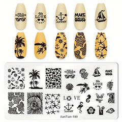Animal Stamping Plates Stainless Steel Nail Art Decoration Tool