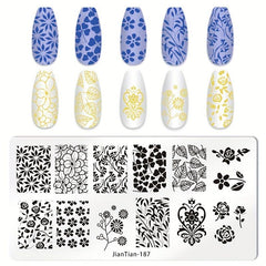 Animal Stamping Plates Stainless Steel Nail Art Decoration Tool