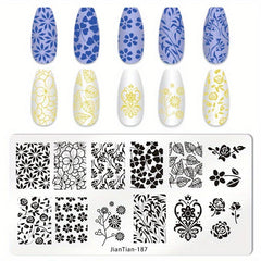 Animal Stamping Plates Stainless Steel Nail Art Decoration Tool