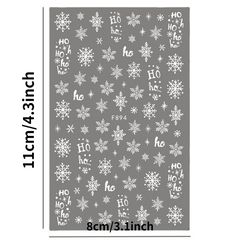 Sparkling Holographic Nail Art Stickers Self Adhesive Glitter Decals