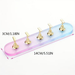 Acrylic Magnetic Nail Polish Display Stand Gradient Design