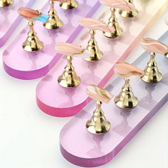 Acrylic Magnetic Nail Polish Display Stand Gradient Design