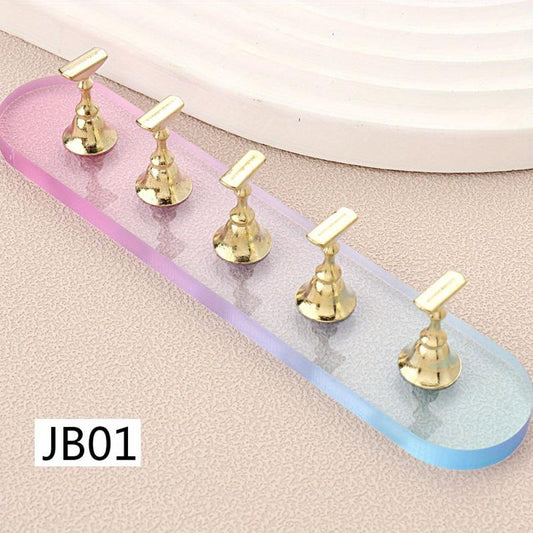 Acrylic Magnetic Nail Polish Display Stand Gradient Design