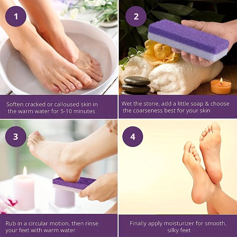 Pumice Stone for Foot Callus Remover and Scrubber - Softens Feet