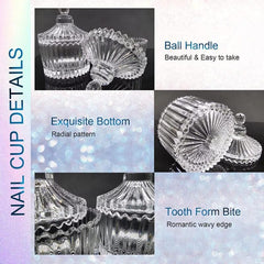 Acrylic Nail Cup Acrylic Powder Liquid Dappen Cup with Lid