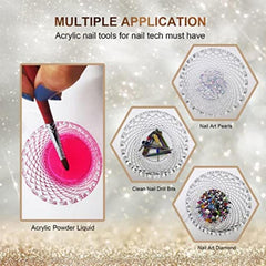 Acrylic Nail Cup Acrylic Powder Liquid Dappen Cup with Lid