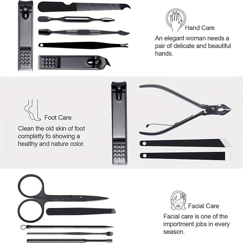 Mani Pedi Set Nail Clippers Toe Nail Scissors with Stratum Corneum Remover