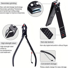 Mani Pedi Set Nail Clippers Toe Nail Scissors with Stratum Corneum Remover