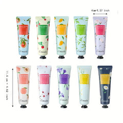 8pcs Floral Fruity Hand Cream Set - Moisturize & Prevent Cracked Skin