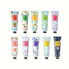 8pcs Floral Fruity Hand Cream Set - Moisturize & Prevent Cracked Skin