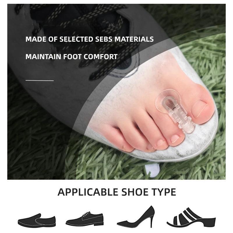 Silicone Toe Separators for Overlapping Toes - Toe Stretcher Divider Guards