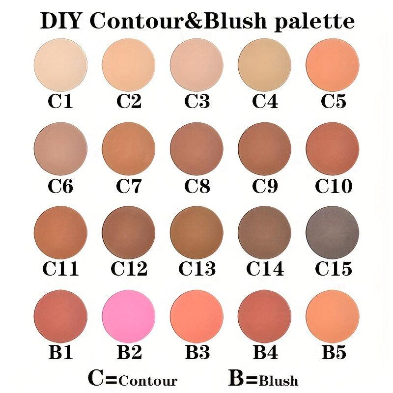 Blush & Contour Palette Single Piece DIY Combination Makeup Mirror Matte Natural