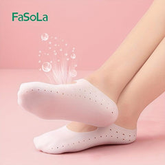 Silicone Heel Sleeves Gel Pads Relief Pain Toe Socks