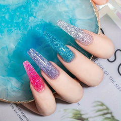 Glitter Poly Gel Nail Extension Gel 12 Colors 15ml Long Nail Extension Poly Gel