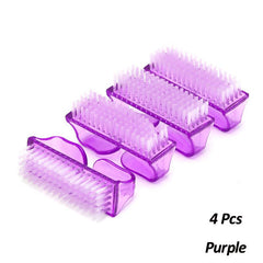 4 Pcs Acrylic Nail Dust Brushes Soft Clean Brush Professional Manicure Nail Art