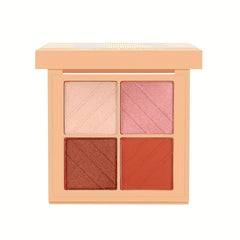 4-Color Eyeshadow Palette Brown Coral Matte Shimmer