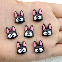 10Pcs Halloween Cat Resin Crafts for Jewelry Making & Manicure Art