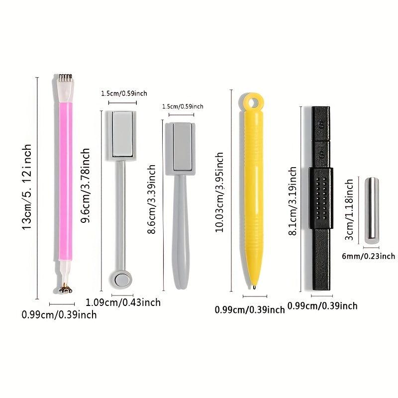 6 Pcs Nail Magnet Tool Set Cat Eye Gel Pen