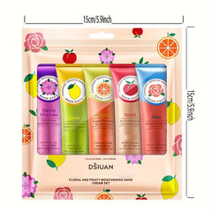 Floral Fruity Hand Cream Set for Dry Hands