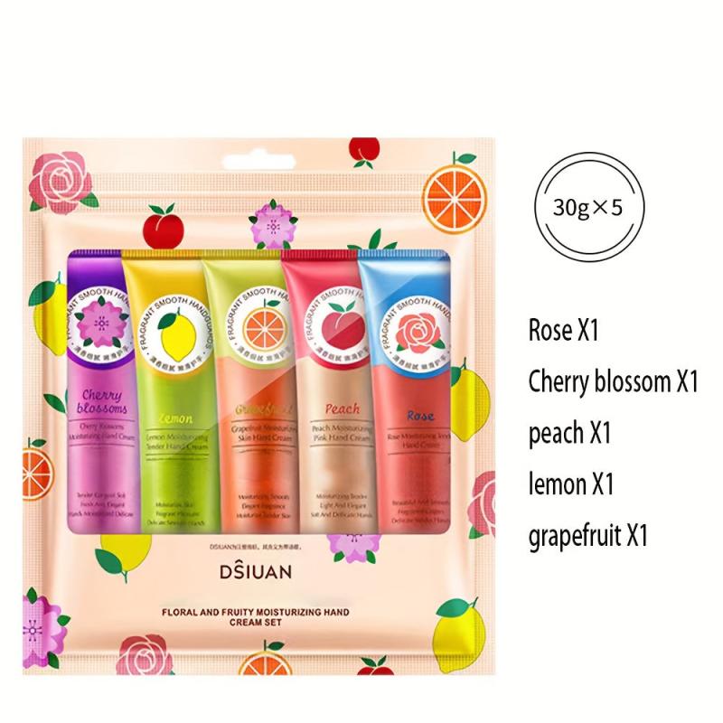 Floral Fruity Hand Cream Set for Dry Hands