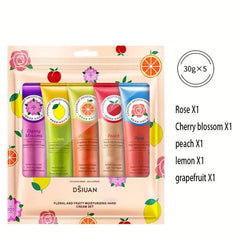 Floral Fruity Hand Cream Set for Dry Hands