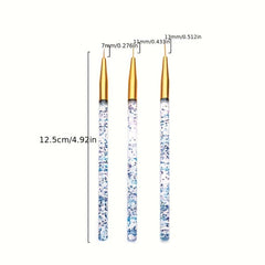 Nail Art Stamper Tools Crystal Silicone Head with Scraper DIY Manicure Print