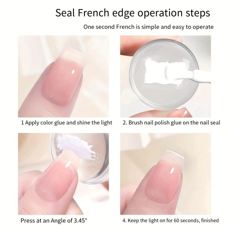 Nail Art Stamper Tools Crystal Silicone Head with Scraper DIY Manicure Print