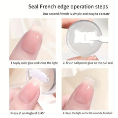Nail Art Stamper Tools Crystal Silicone Head with Scraper DIY Manicure Print