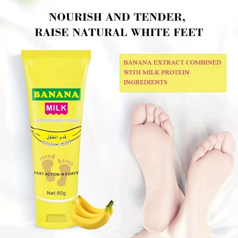 Banana Milk Foot Cream Repairs Cracked Heels 80g