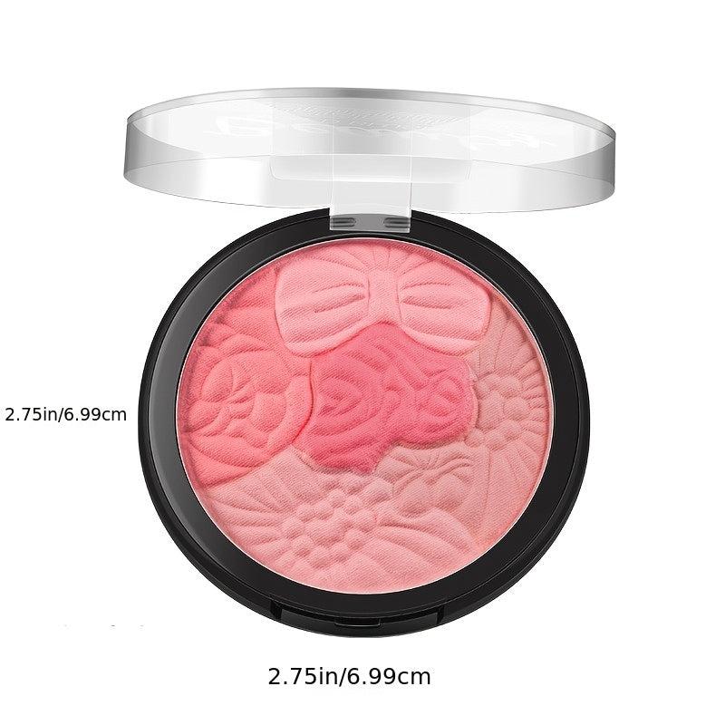 5 Petal Blush Compact Carved Rouge for Facial Contouring & Brightening