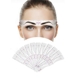 12pcs Eyebrow Stencil Reusable Stickers Stamp Makeup Tool