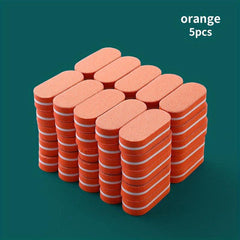 Mini Nail File Set Sponge Strip Rub Square Oval Manicure Kit