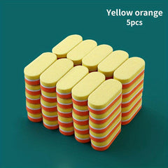 Mini Nail File Set Sponge Strip Rub Square Oval Manicure Kit