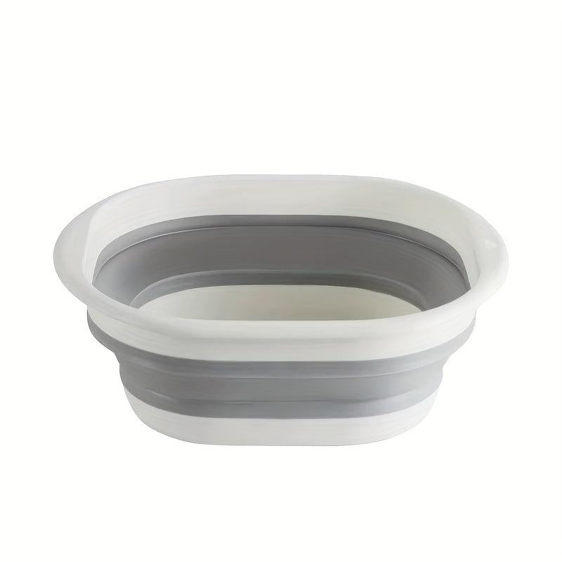 Portable Foldable Thick Wash Basin Travel Plastic Compression