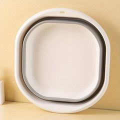 Portable Foldable Thick Wash Basin Travel Plastic Compression