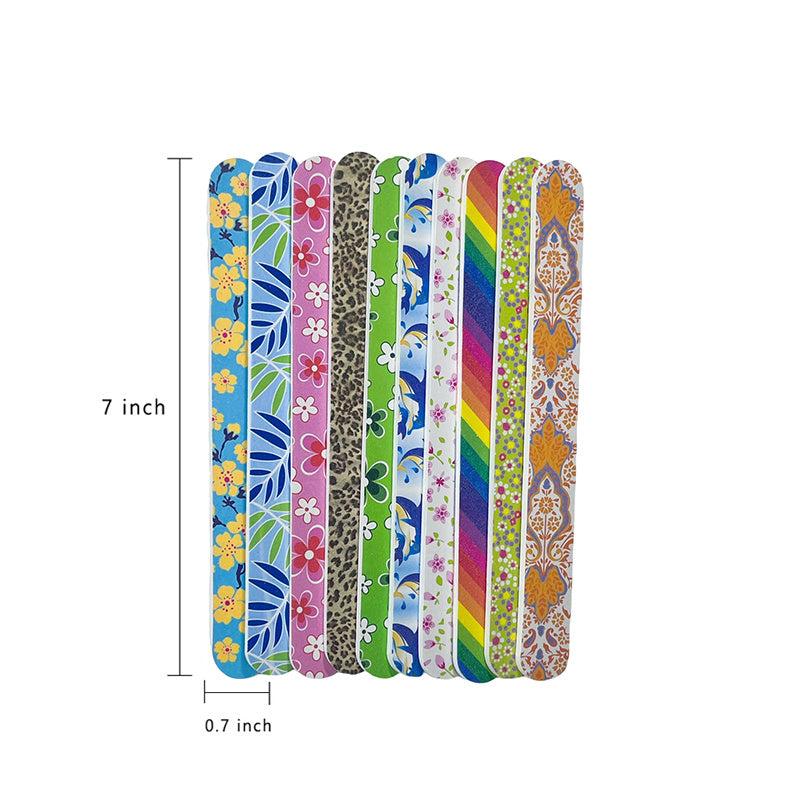 Colorful Double Sided Nail Files for Manicures and Pedicures