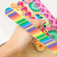 Colorful Double Sided Nail Files for Manicures and Pedicures