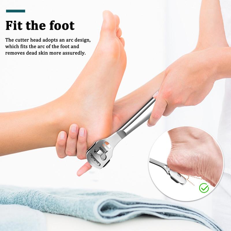 Stainless Steel Callus Rasp Foot Scraper With 10 Blades