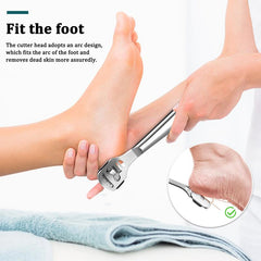 Stainless Steel Callus Rasp Foot Scraper With 10 Blades
