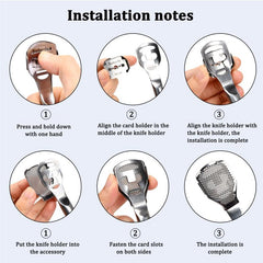Stainless Steel Callus Rasp Foot Scraper With 10 Blades