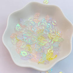 100pcs Mini Colored Lips Nail Rhinestones Glitter Art Jewelry Hair Accessories