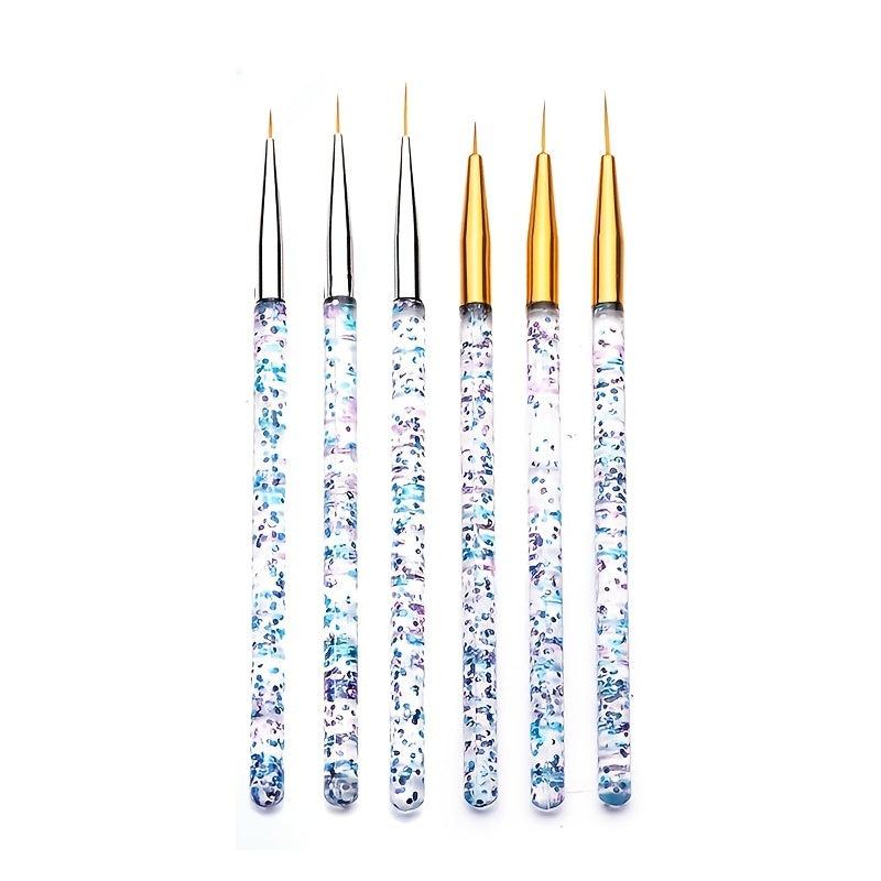3 Pcs Acrylic Pull Line Pens Nail DIY Drawing Painting Striping Tools